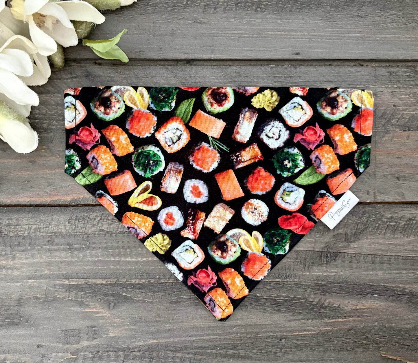 Over the Collar Pet Bandana - Sushi