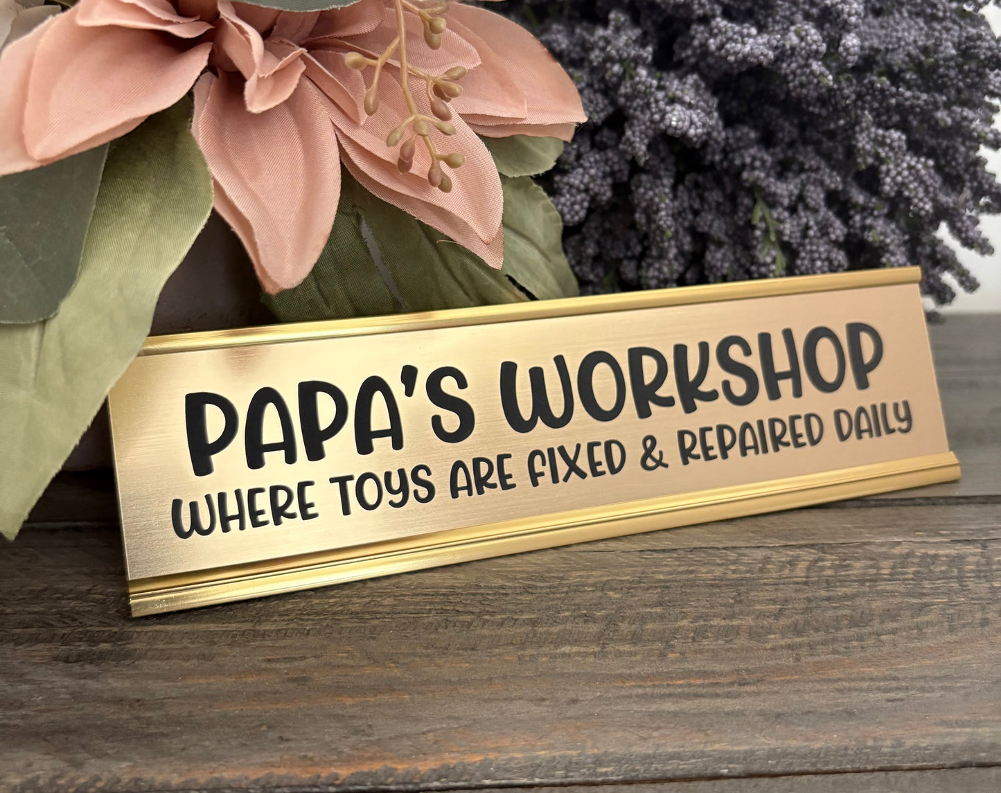 Personalized Aluminum Desk Signs