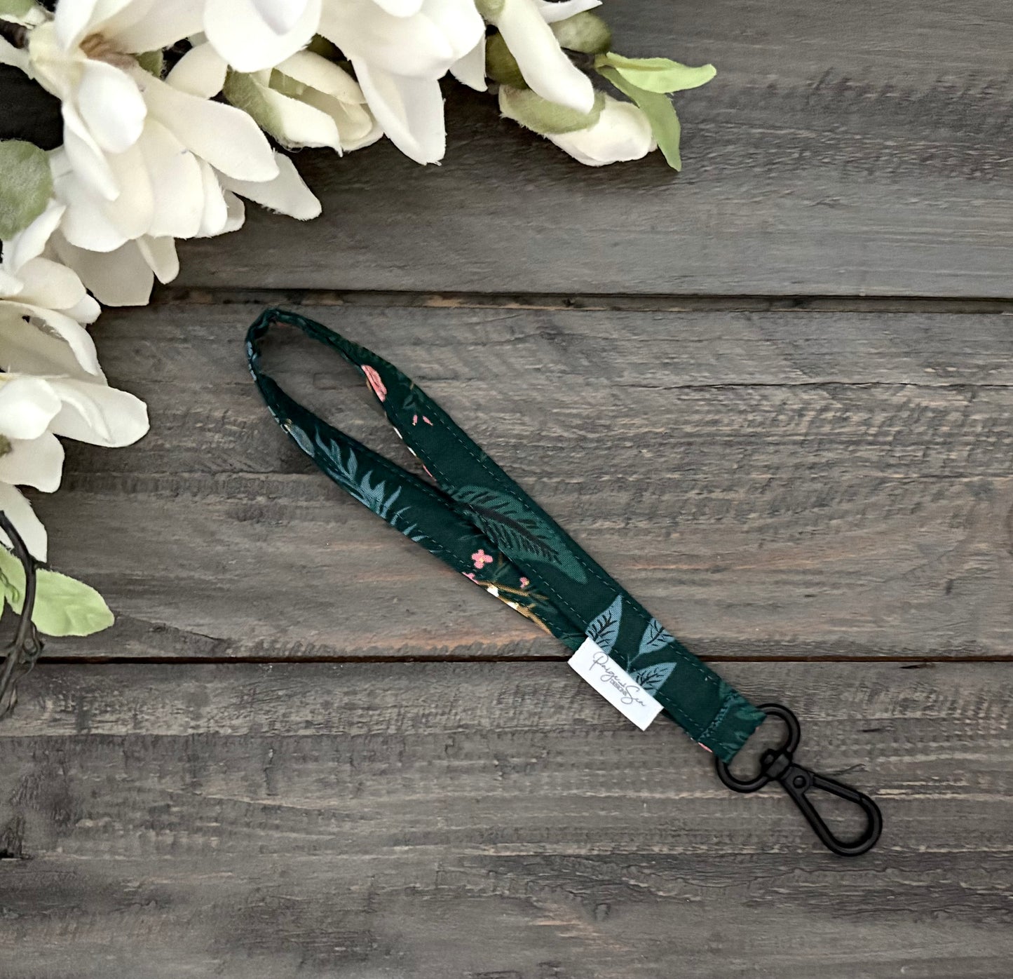 Skinny Lanyards & Skinny Wristlet Straps - Vintage Garden