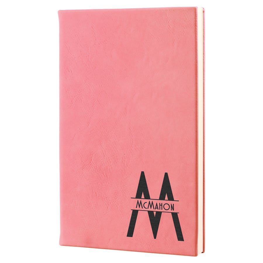 Personalized Leatherette Journals - 2 Sizes & 19 Colours
