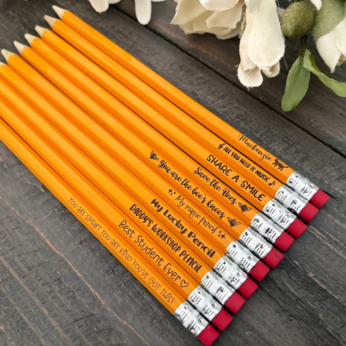 Engraved #2HB Pencils - Bundle Packs (Madesi Brand)