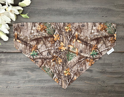 Over the Collar Pet Bandana - Realtree Edge Forest Camo