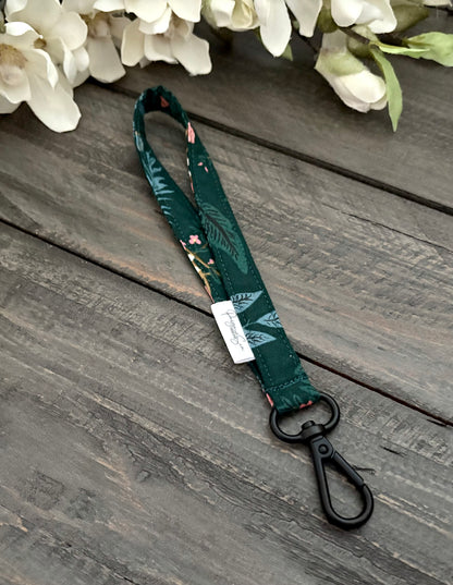Skinny Lanyards & Skinny Wristlet Straps - Vintage Garden
