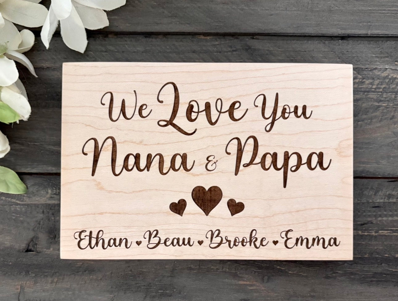 Personalized Wooden Mini Signs - Custom Design