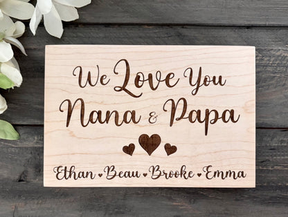 Personalized Wooden Mini Signs - Custom Design