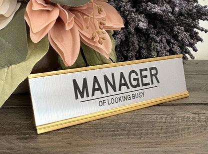 Personalized Aluminum Desk Signs