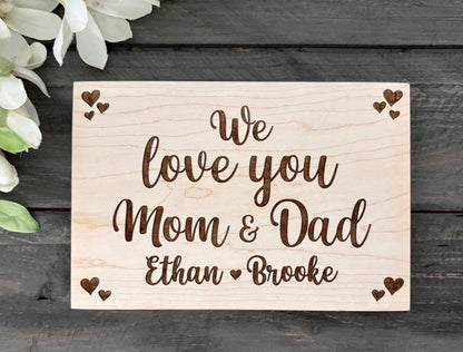 Personalized Wooden Mini Signs - Custom Design