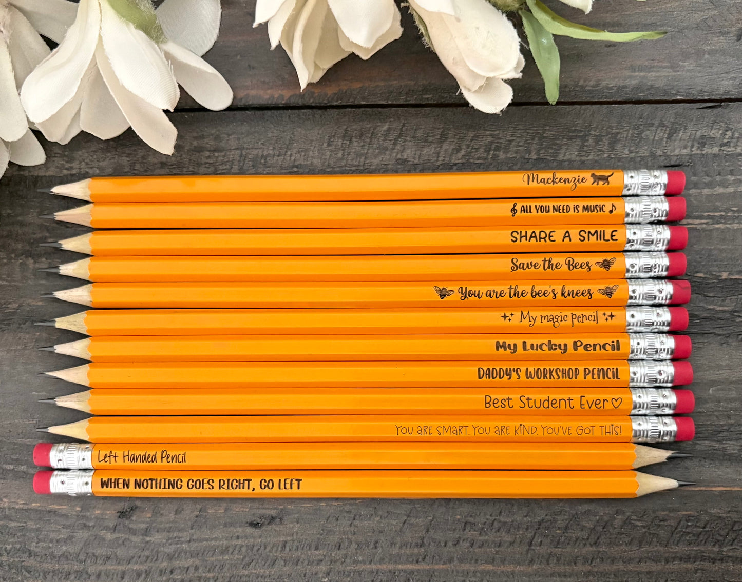 Engraved #2HB Pencils - Bundle Packs (Madesi Brand)