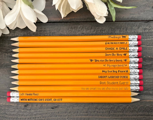 Engraved #2HB Pencils - Bundle Packs (Madesi Brand)