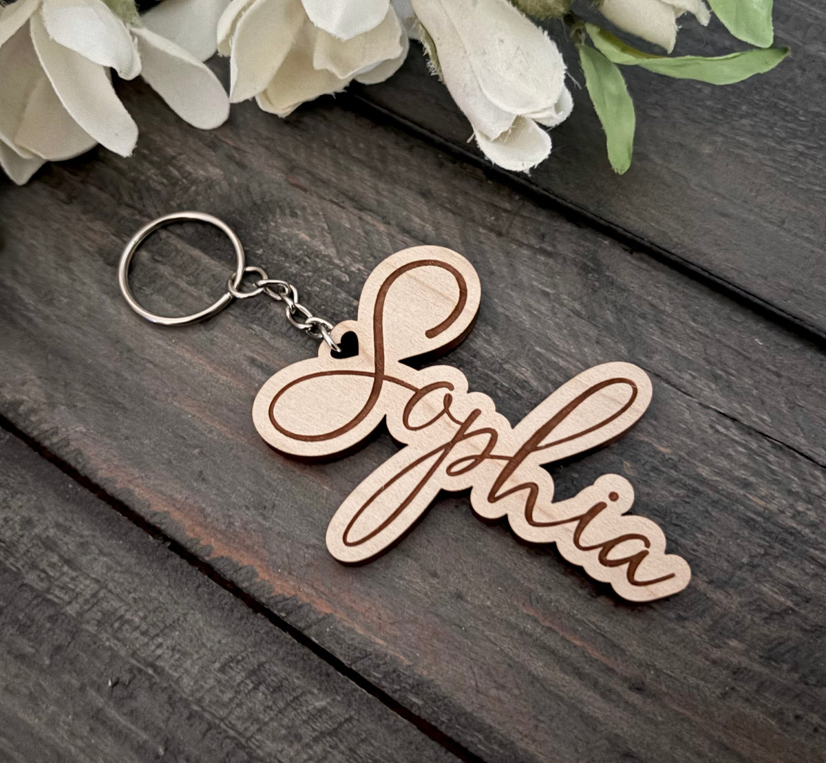 Personalized Wooden Keychains