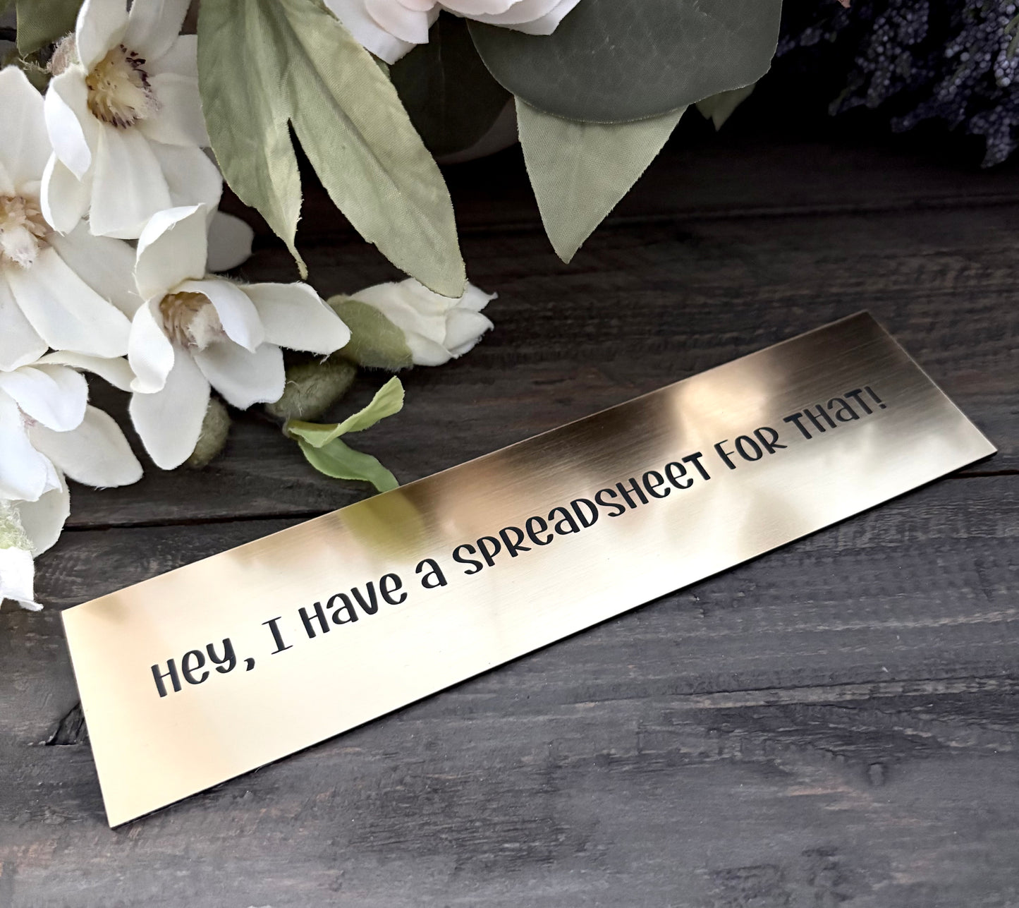 Personalized Aluminum Desk Signs