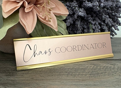 Personalized Aluminum Desk Signs