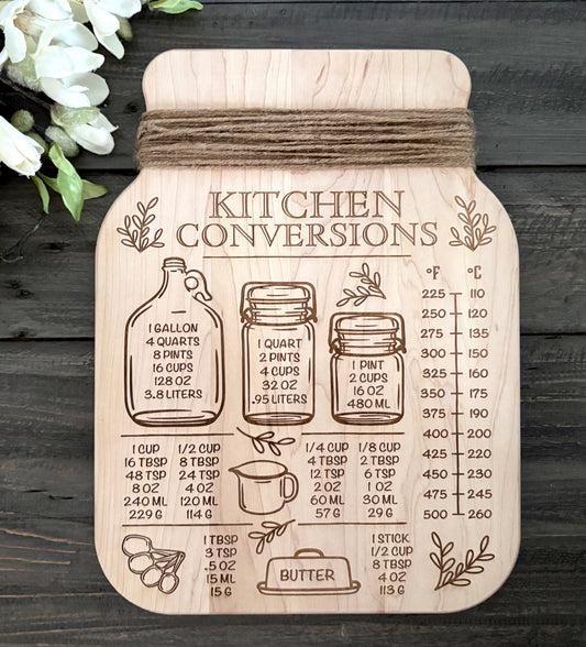Personalized Wooden Cutting Board - Mason Jar
