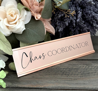 Personalized Aluminum Desk Signs
