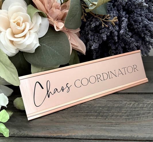 Personalized Aluminum Desk Signs