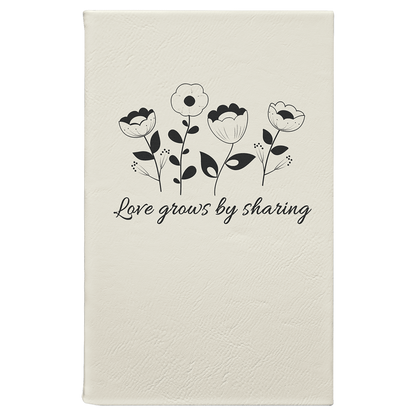 Personalized Leatherette Journals - 2 Sizes & 19 Colours