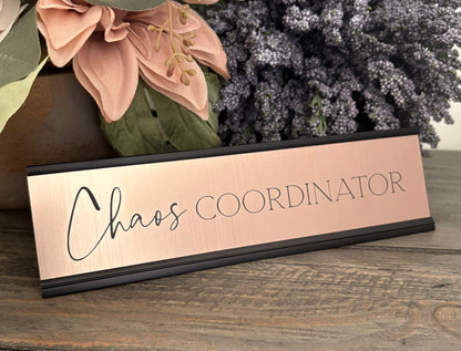 Personalized Aluminum Desk Signs