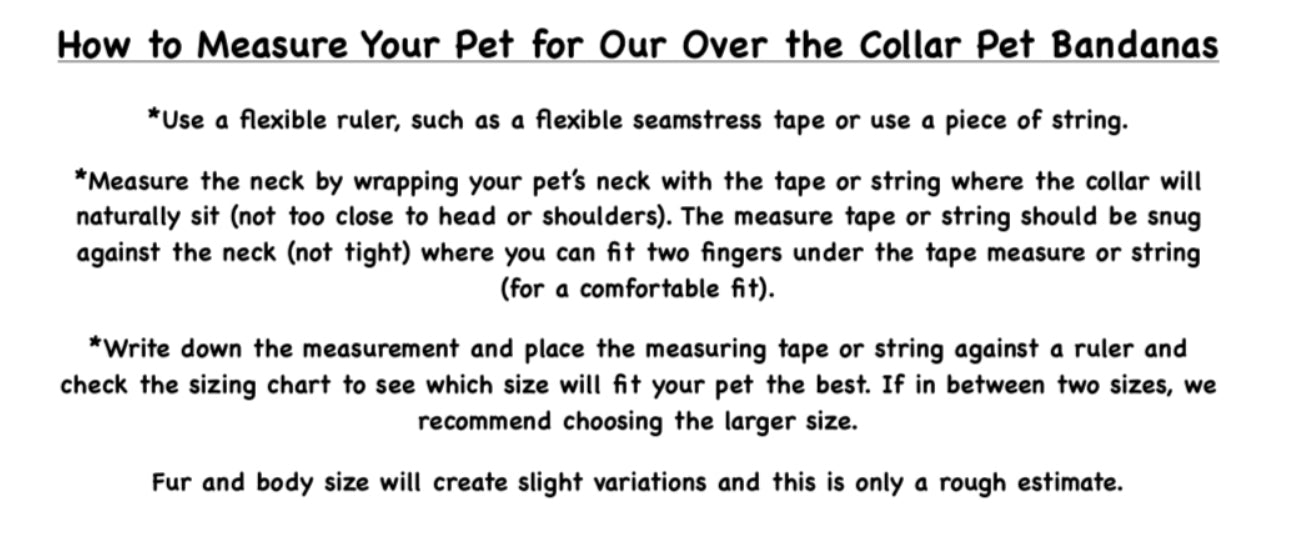 Over the Collar Pet Bandana - Sushi