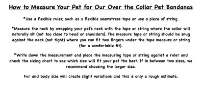 Over the Collar Pet Bandana - Sushi