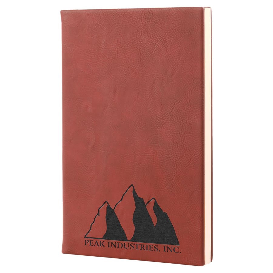 Personalized Leatherette Journals - 2 Sizes & 19 Colours