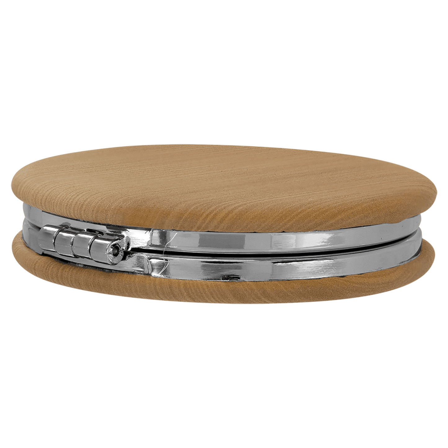 Engraved Leatherette Compact Mirrors - 10 Colours