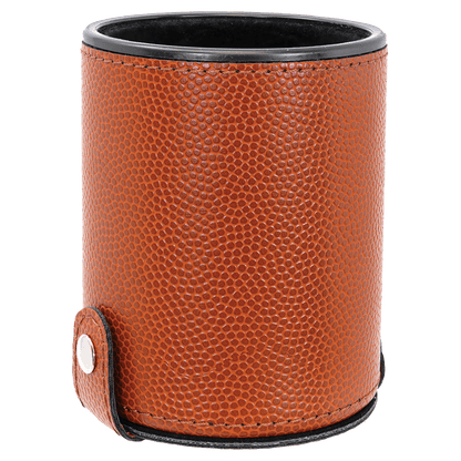 Personalized Leatherette Dice Cups with 5 Dice - 11 Colours