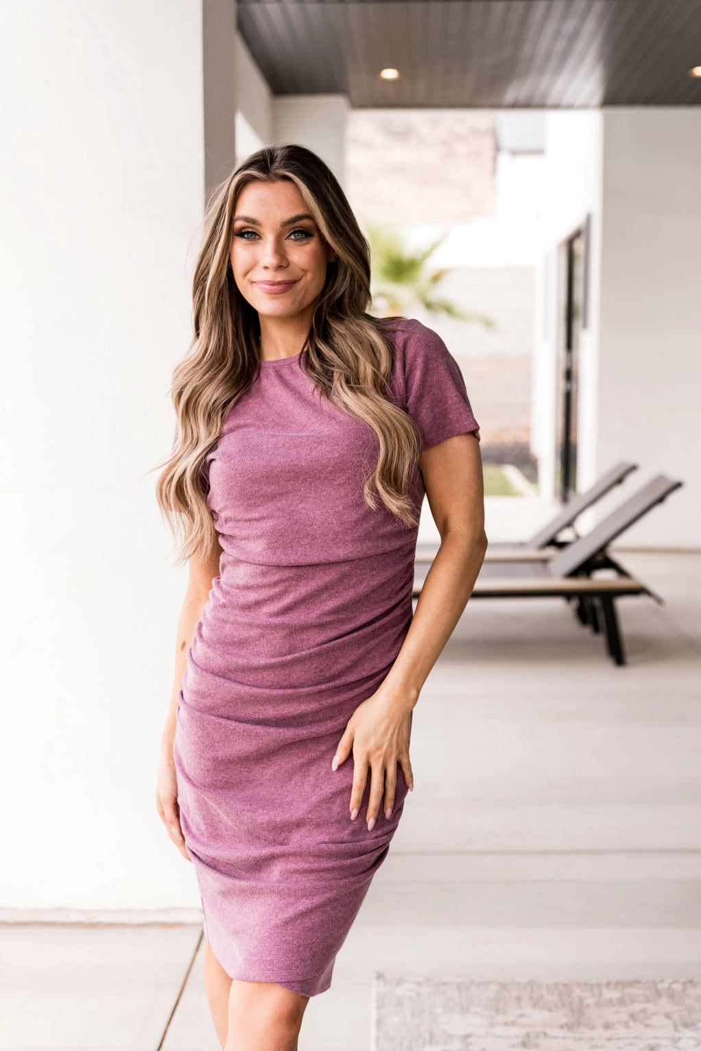 Ampersand Avenue Better than Basics Dress - Purple