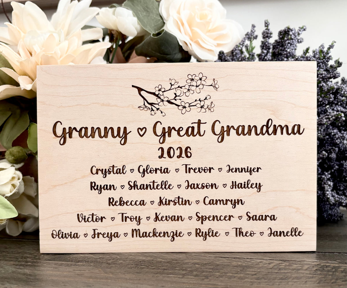 Personalized Wooden Mini Signs - Custom Design