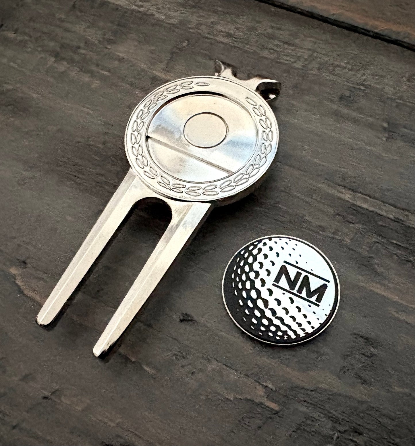 Personalized Golf Divot Tool with Removable Ball Marker