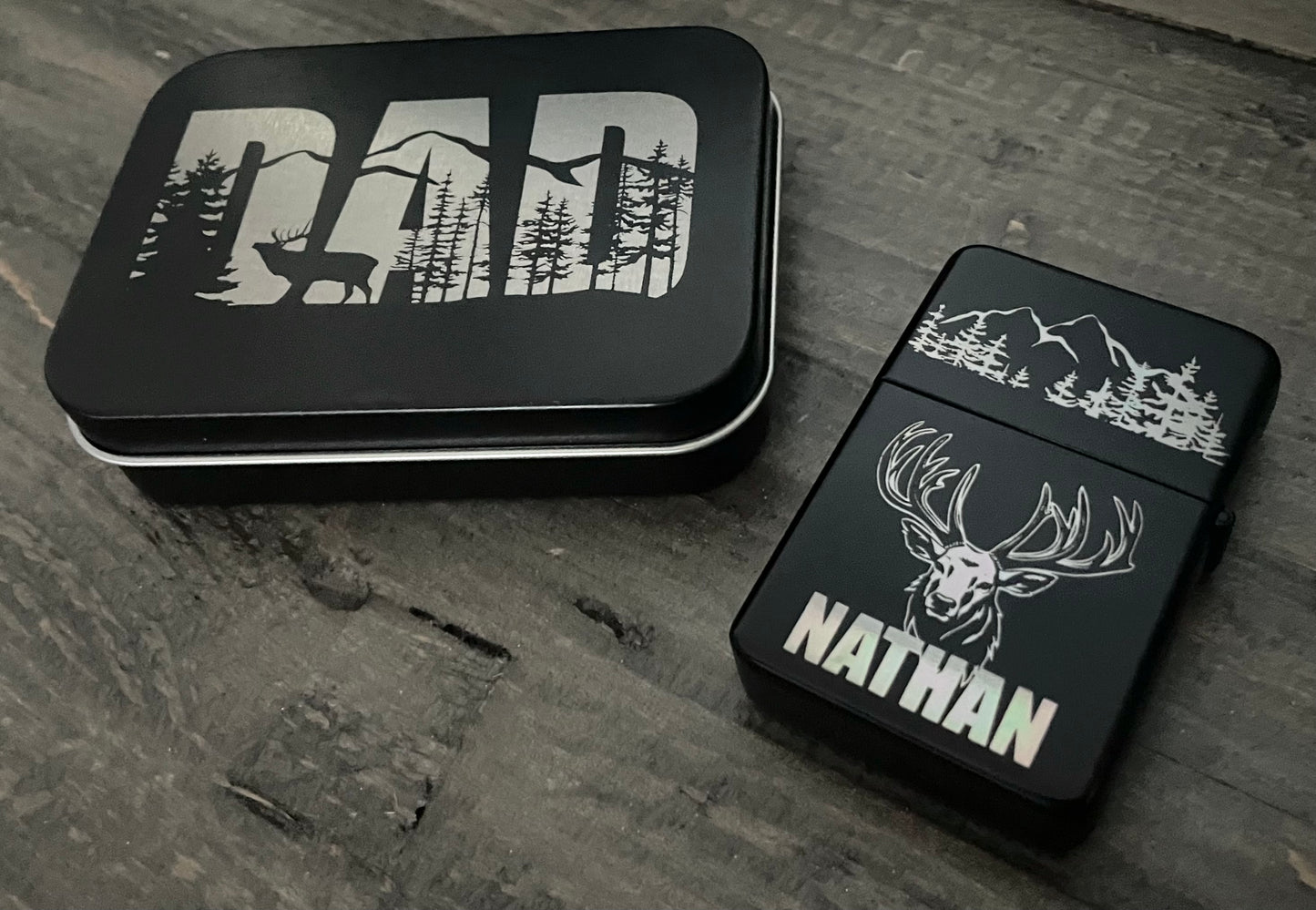 Personalized Refillable Lighter with Case