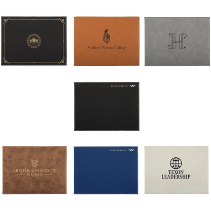 Personalized Leatherette Certificate Holders - 11 Colours