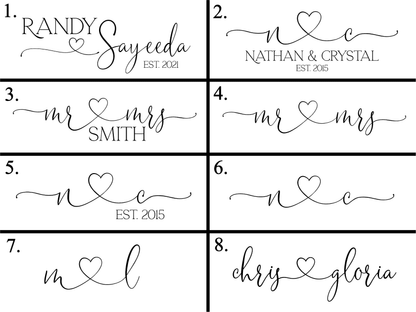 Personalized Wooden Signs - Couples Names