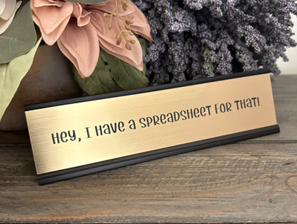 Personalized Aluminum Desk Signs