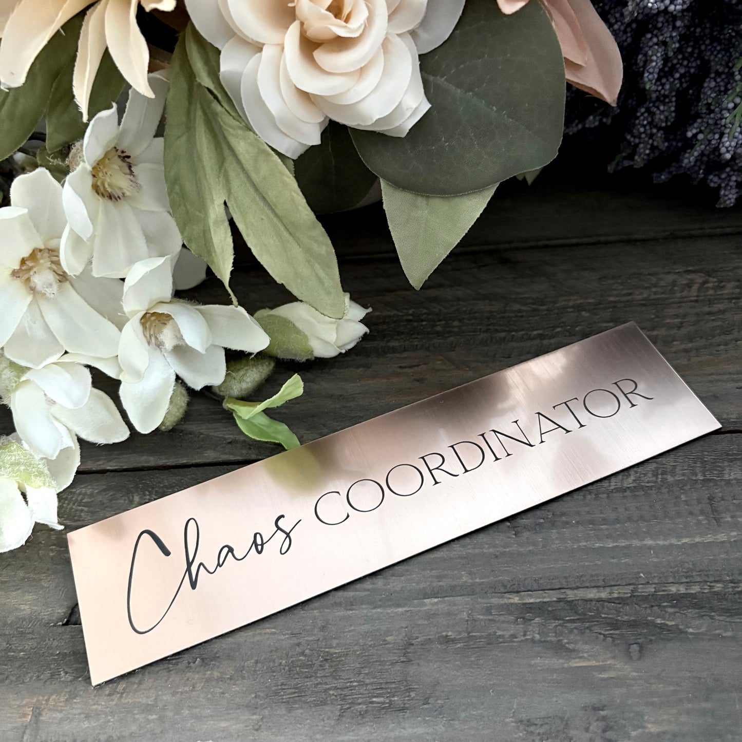 Personalized Aluminum Desk Signs