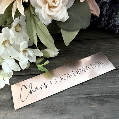 Personalized Aluminum Desk Signs