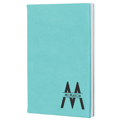 Personalized Leatherette Journals - 2 Sizes & 19 Colours