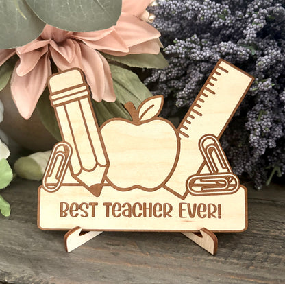 Mini Wooden Teacher Signs