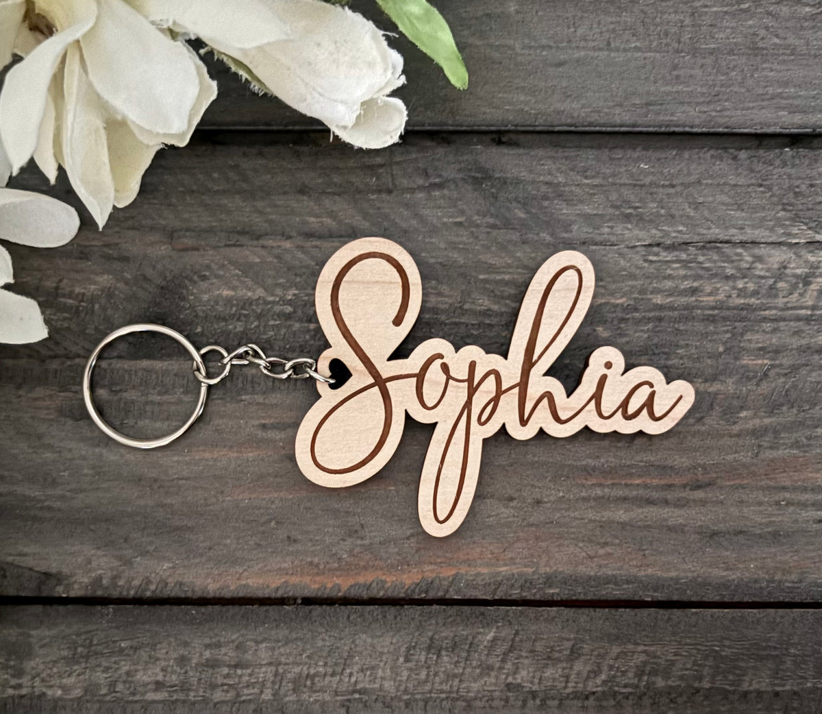Personalized Wooden Keychains