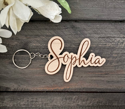 Personalized Wooden Keychains