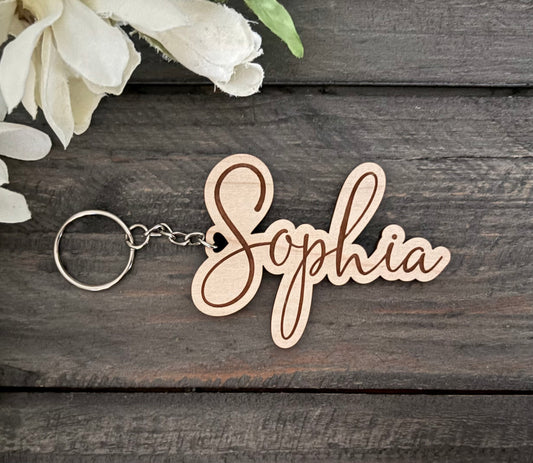 Personalized Wooden Keychains