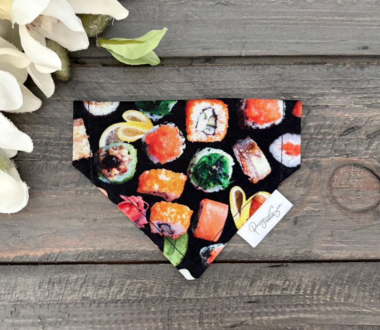 Over the Collar Pet Bandana - Sushi