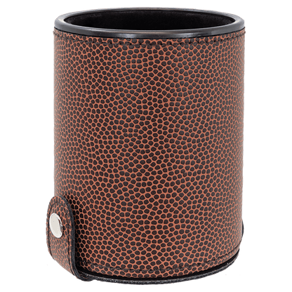 Personalized Leatherette Dice Cups with 5 Dice - 11 Colours