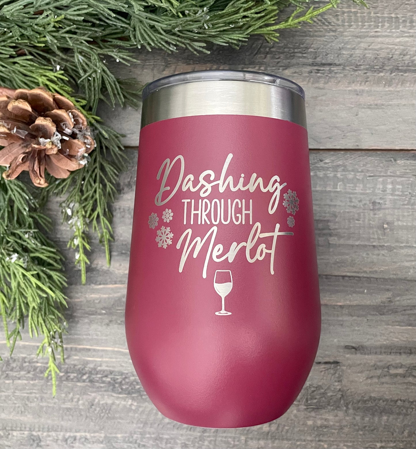 Personalized 16oz Stainless Steel Wine Tumblers