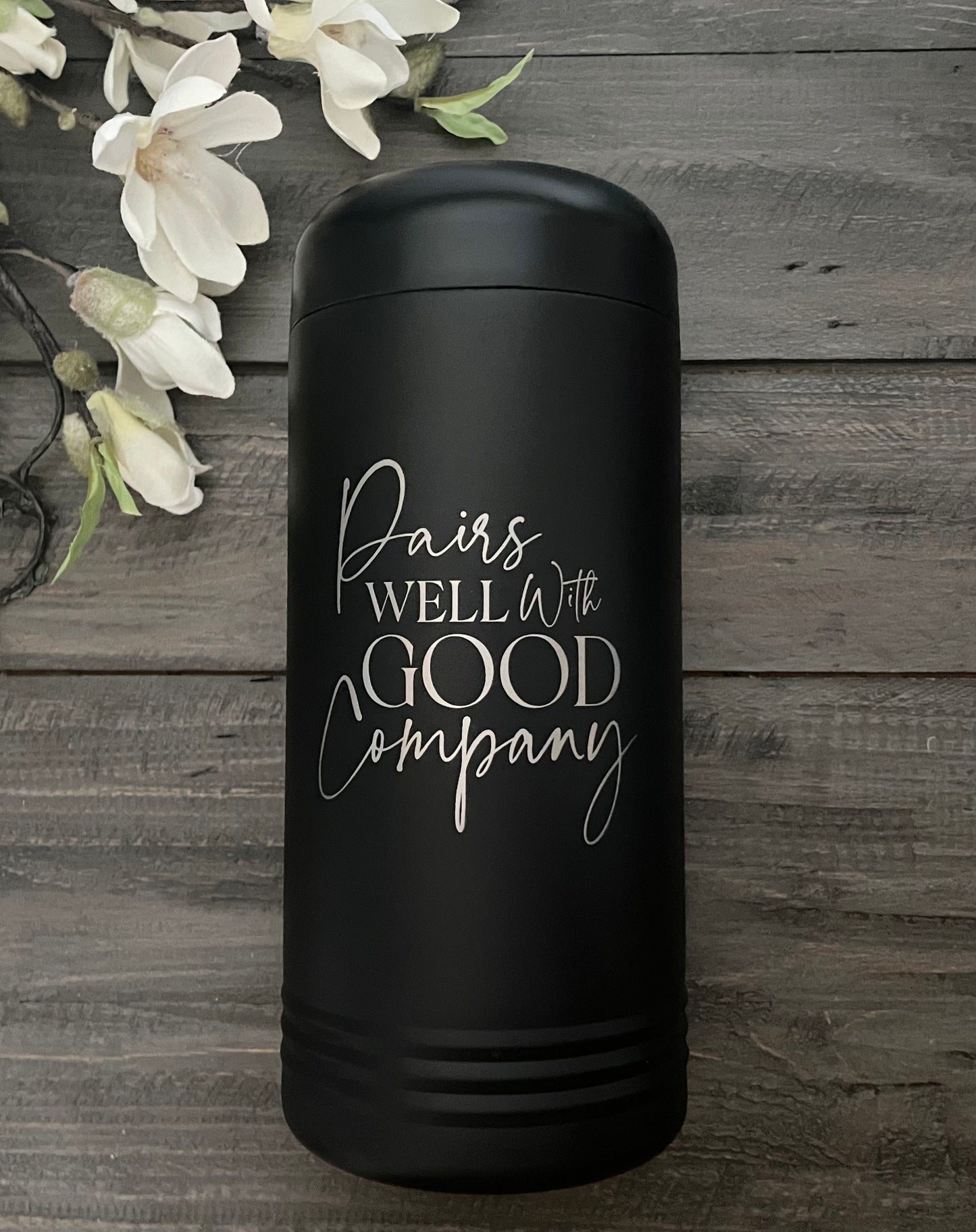 Stainless Steel Wine Chiller - Pairs Well with Good Company