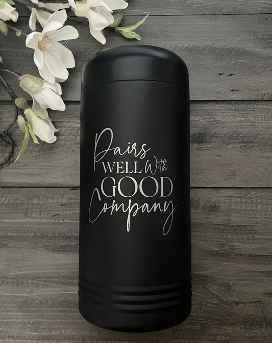 Stainless Steel Wine Chiller - Pairs Well with Good Company