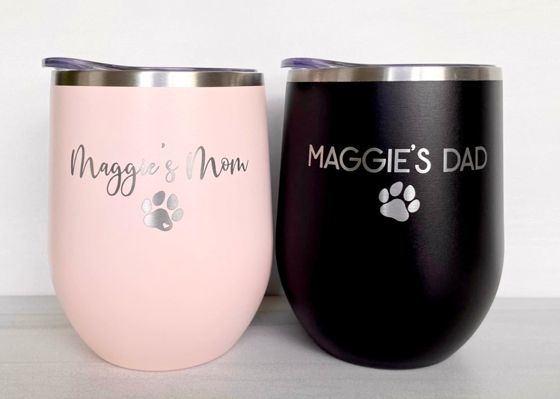 Personalized 16oz Stainless Steel Wine Tumblers