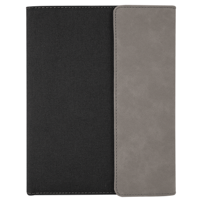 Personalized Leatherette Canvas Portfolios with Notepad