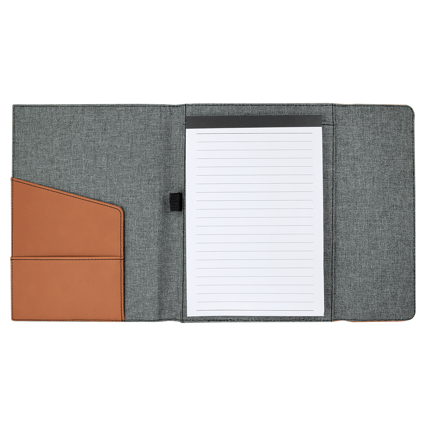 Personalized Leatherette Canvas Portfolios with Notepad