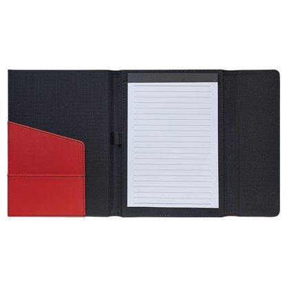 Personalized Leatherette Canvas Portfolios with Notepad