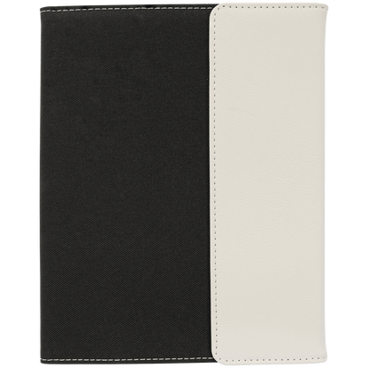 Personalized Leatherette Canvas Portfolios with Notepad